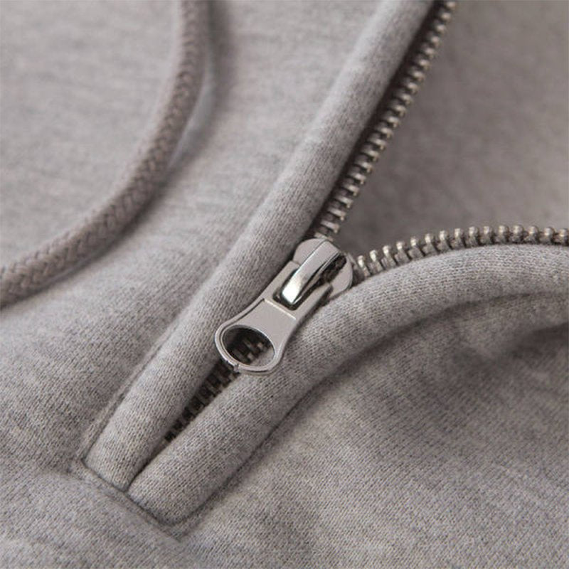 Casual Long Sleeve Zipper Sweatshirt