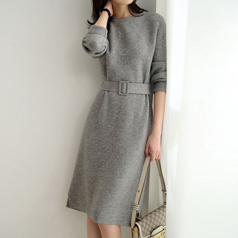 Casual Knitted Long Sleeve Dresses