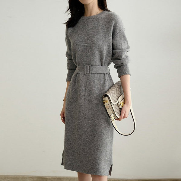 Casual Knitted Long Sleeve Dresses