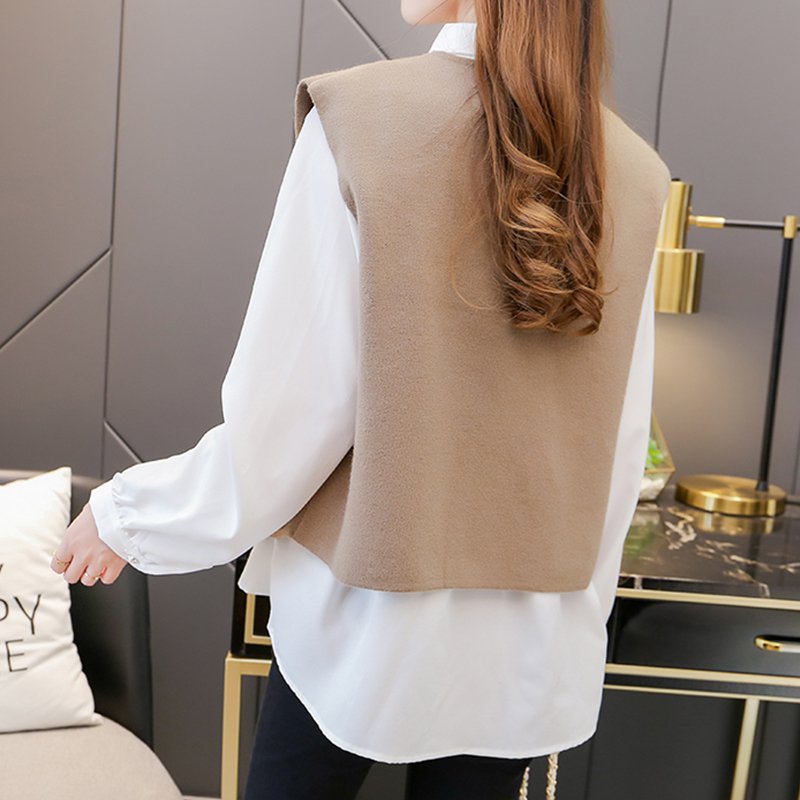 Sleeveless Shift Knitted Vests