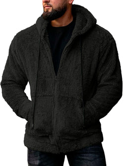 Fleece Warm Men's Zipper Hoodie