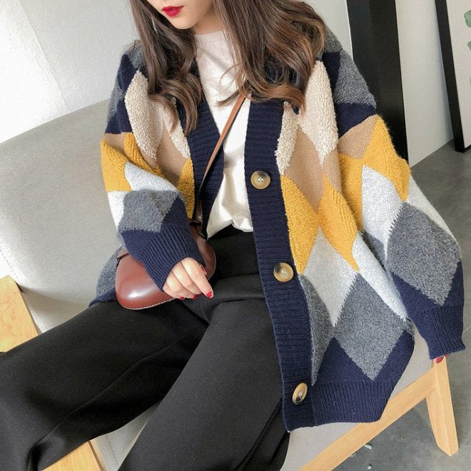 Long Sleeve Casual Cotton-Blend Checkered/plaid Outerwear