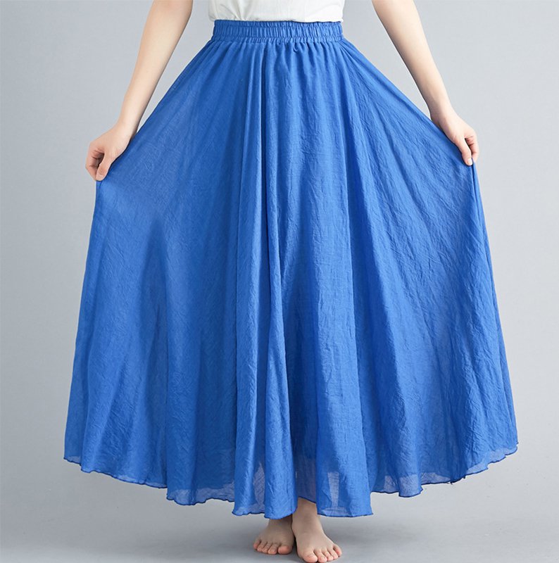 High-rise A-Line Cotton Skirts