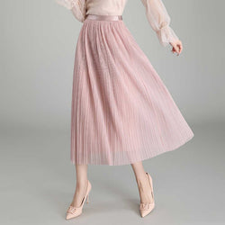 Women Casual Simple Pleated Skirts