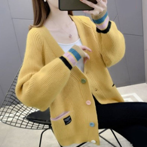 Knitted Long Sleeve Casual Sweater