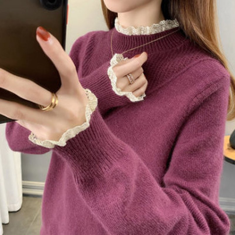 Shift Long Sleeve Paneled Sweater