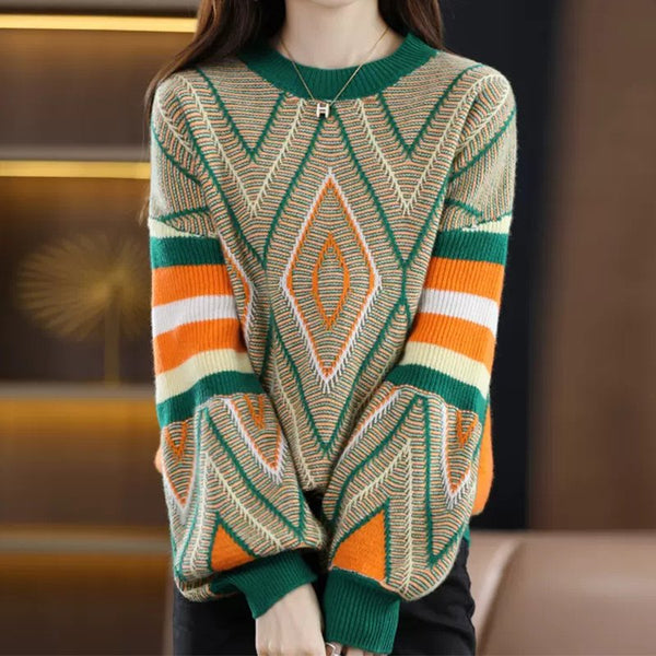 Long Sleeve Knitted Knitted Shift Sweater