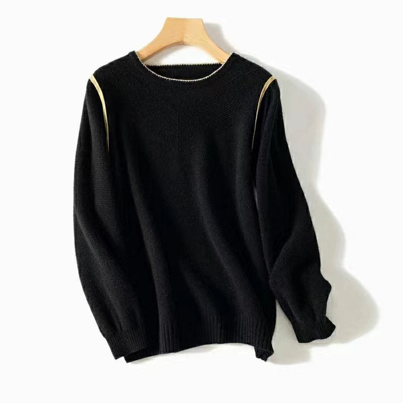 Plain Casual Long Sleeve Knitted Sweater