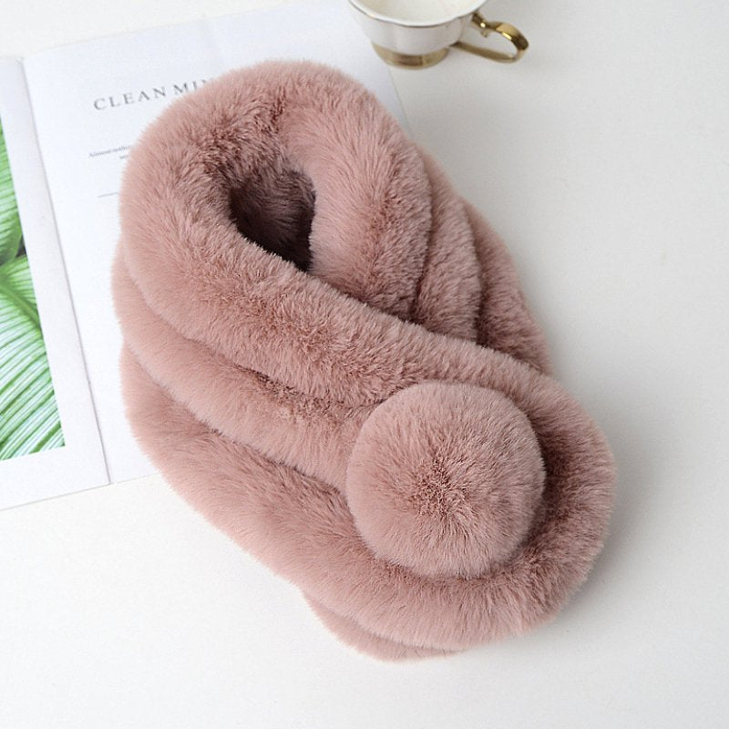 Comfy Thickened Warmth Imitation Rabbit Fur Collar