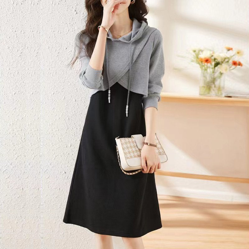 Black Long Sleeve Casual Shift Suits