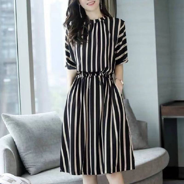 Casual Short Sleeve A-Line Dresses