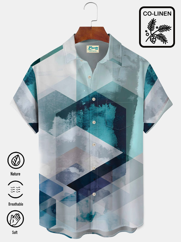 Geometric Series Pockets Shirts