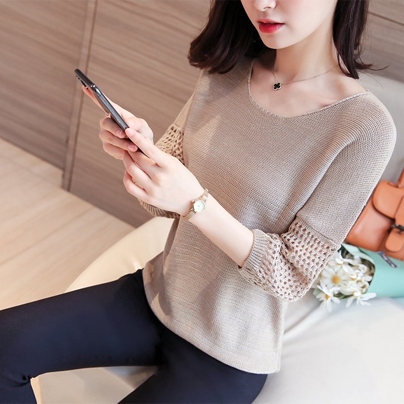 Casual Half Sleeve Cotton-Blend Knitted Shirts & Tops