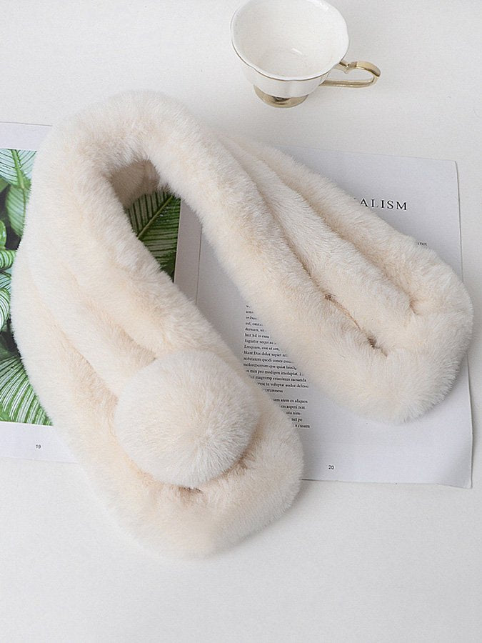Comfy Thickened Warmth Imitation Rabbit Fur Collar