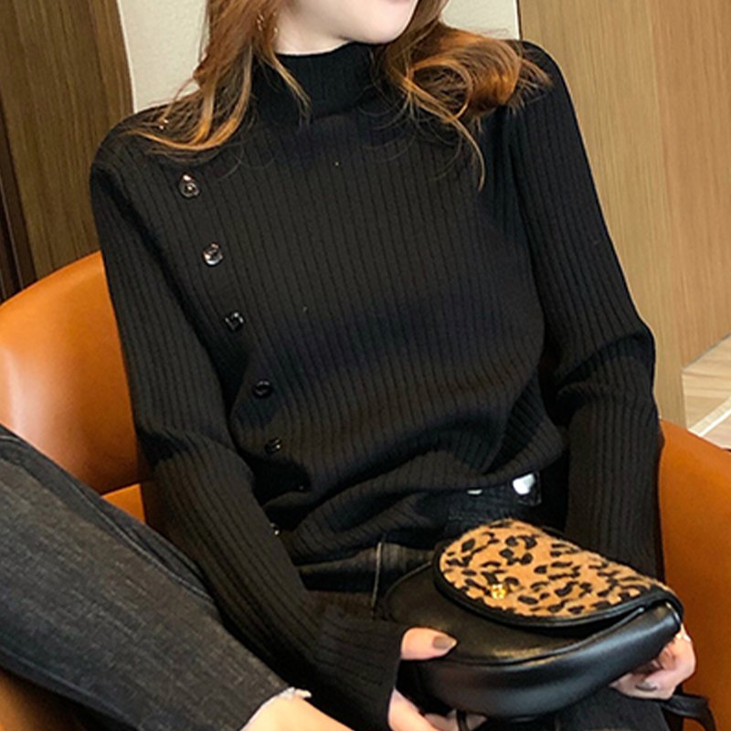 Long Sleeve Knitted Knitted Sweet Sweater