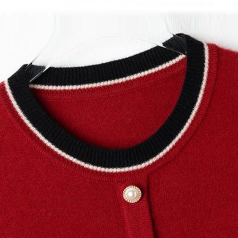 Casual Knitted Buttoned Shift Sweater