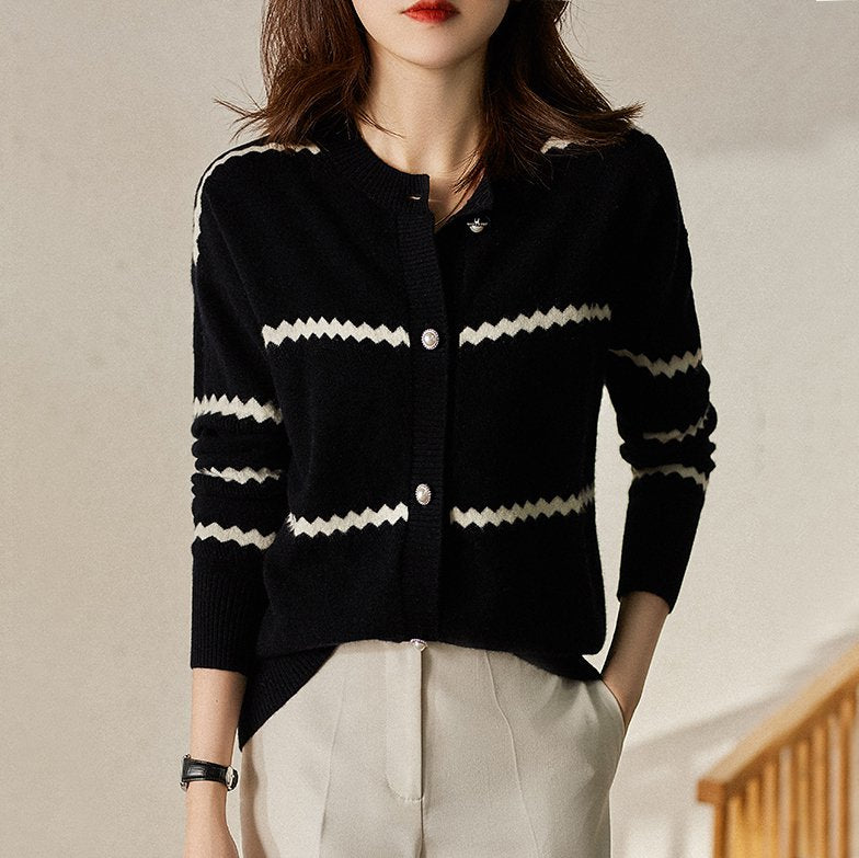 Knitted Long Sleeve Casual Shirts & Tops