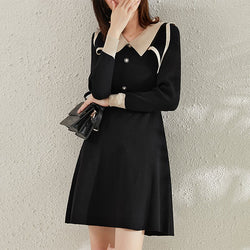 Long Sleeve Knitted Casual Dresses