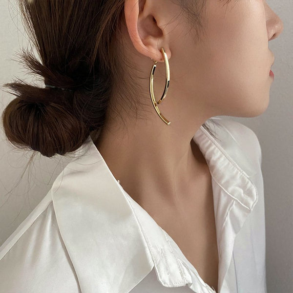 Golden Vintage Alloy Earrings