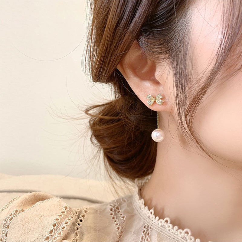 As Picture Sweet Alloy Earrings