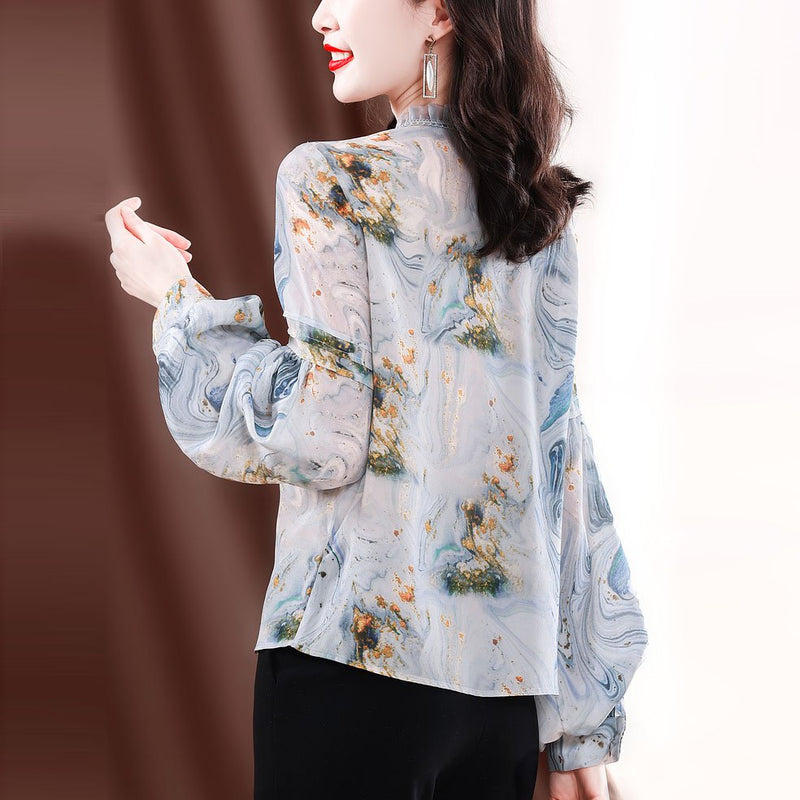 Flower Casual Printed Shift Shirts & Tops