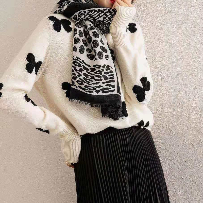 Casual Knitted Long Sleeve Sweater