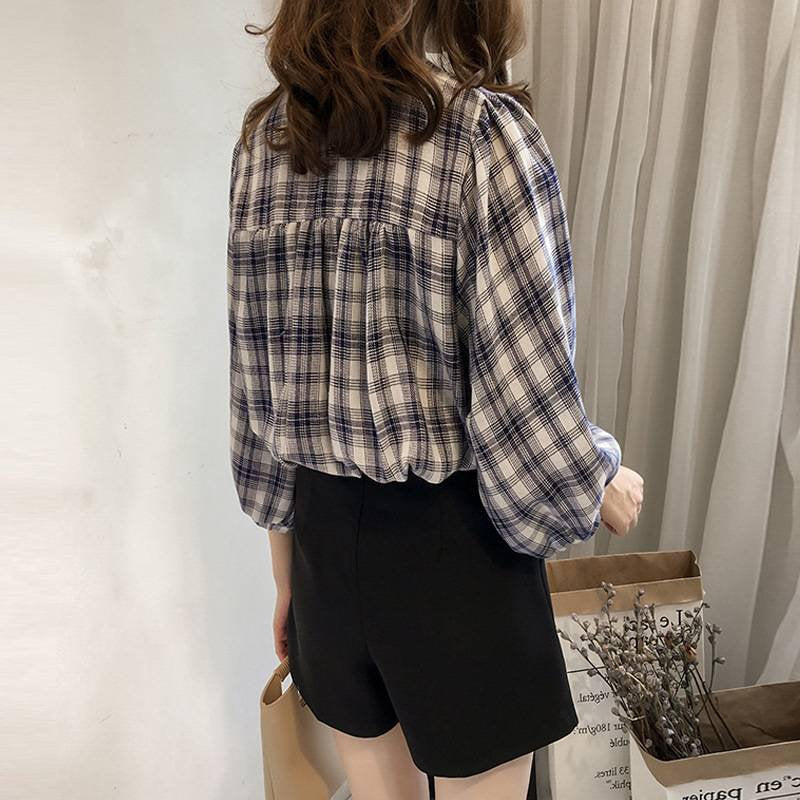 Shift Sweet Checkered Blouse