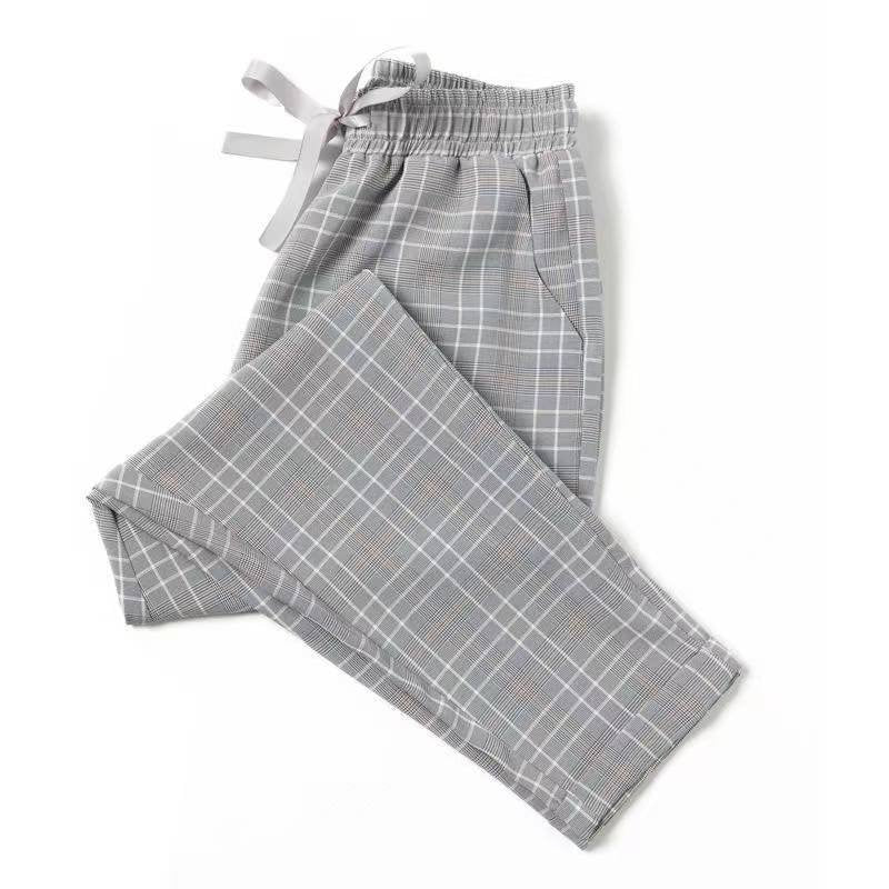 Casual Checkered/plaid Pants