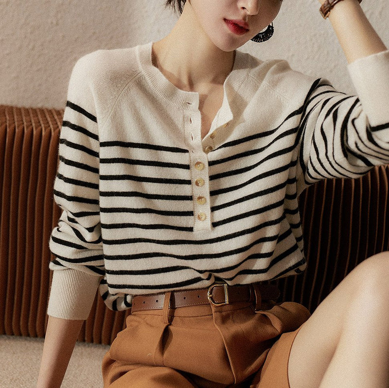 Stripes Long Sleeve Casual Shirts & Tops