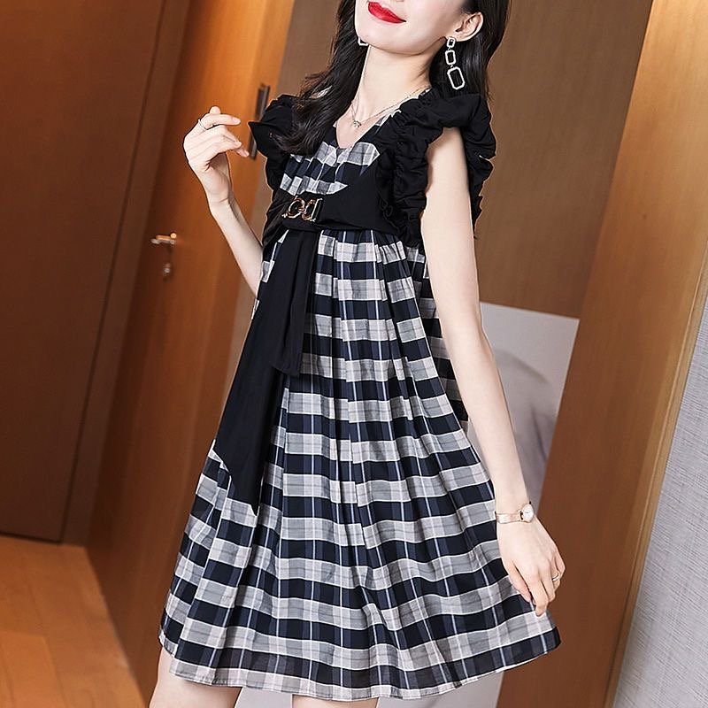 As Picture Sweet Short Sleeve Dresses