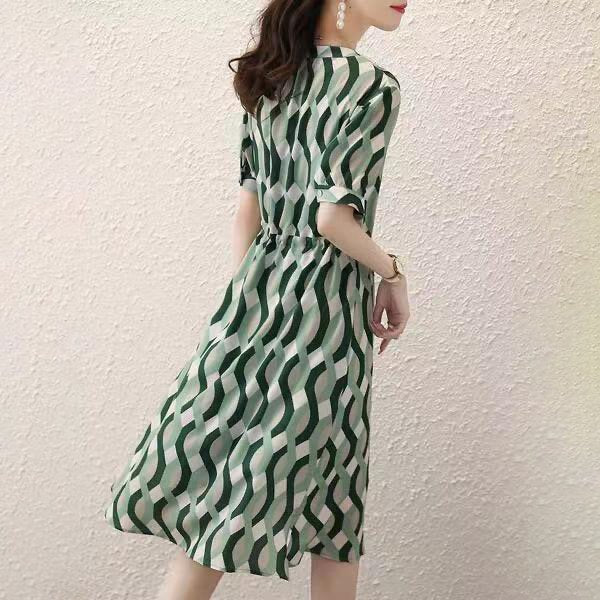 Green Short Sleeve Dresses