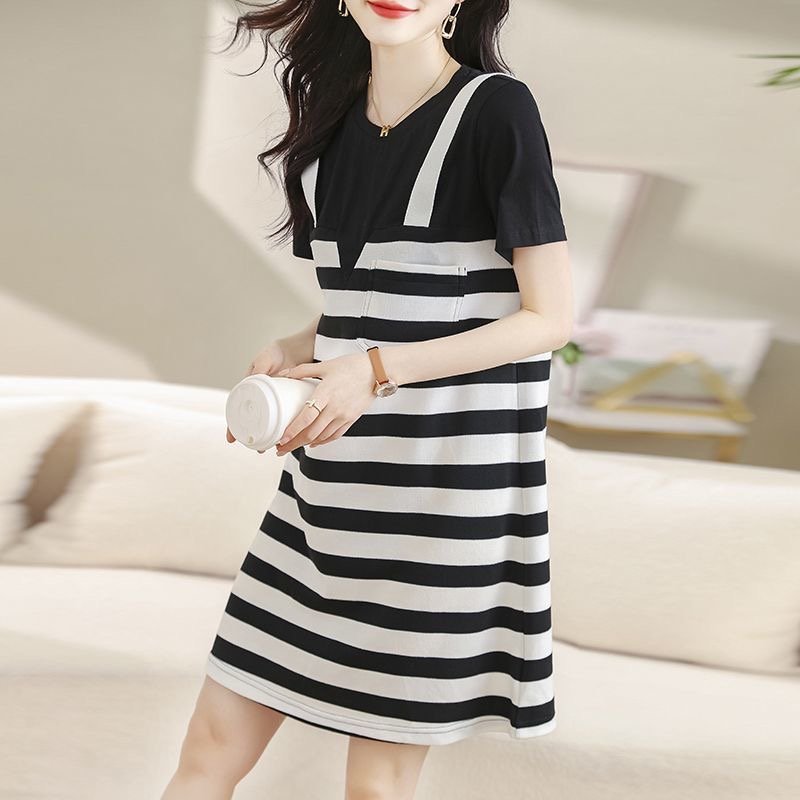 As Picture Striped Casual Dresses
