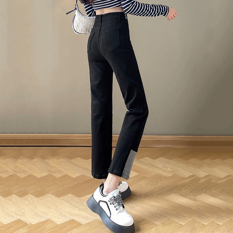 Women Solid High-rise Vintage Jeans