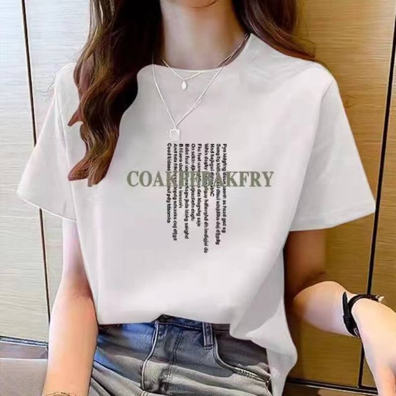 Shift Casual Letter Cotton-Blend T-shirt