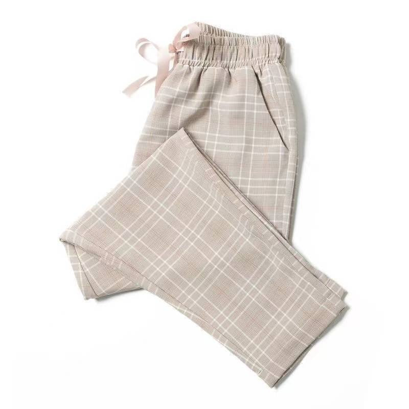 Casual Checkered/plaid Pants