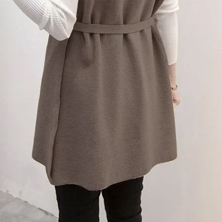 Knitted Casual Long Sleeve Vests
