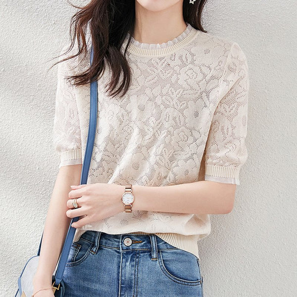 Floral Casual Short Sleeve Shirts & Tops