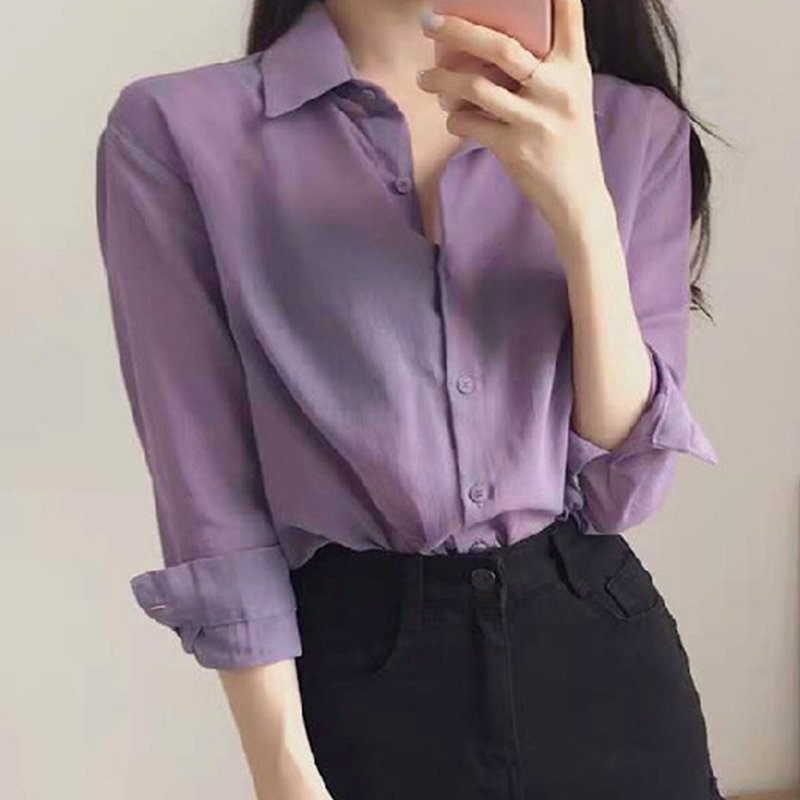 Purple Shift Short Sleeve Shirts & Tops