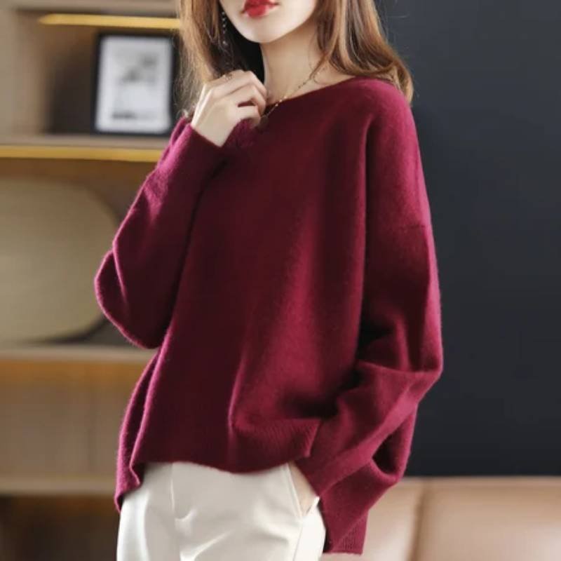 Casual Long Sleeve Shift Sweater