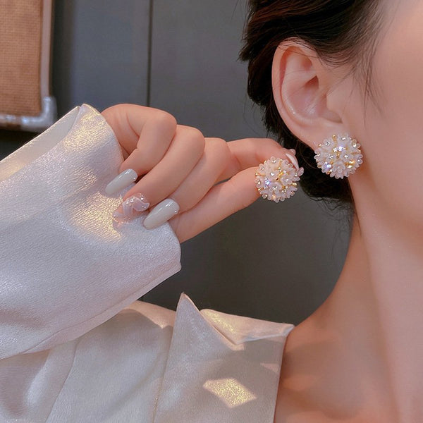 Golden Alloy Sweet Earrings