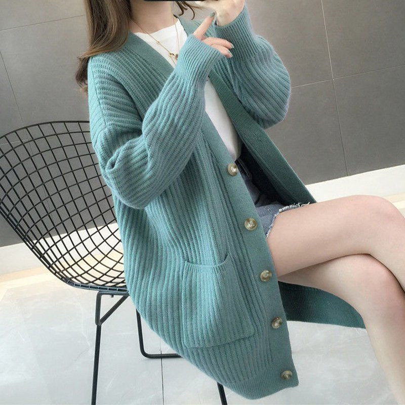 Knitted Shift Long Sleeve Casual Sweater