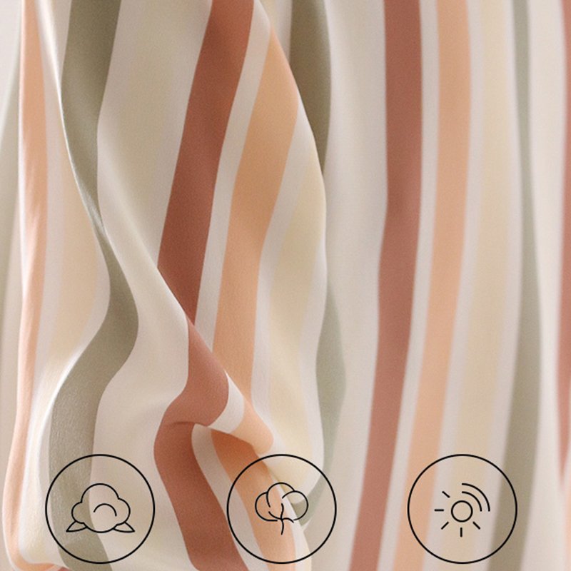 Stripe Long Sleeve Printed Shirts & Tops
