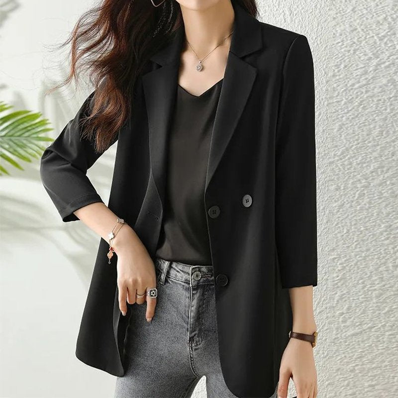 3/4 Sleeve Casual Outerwear