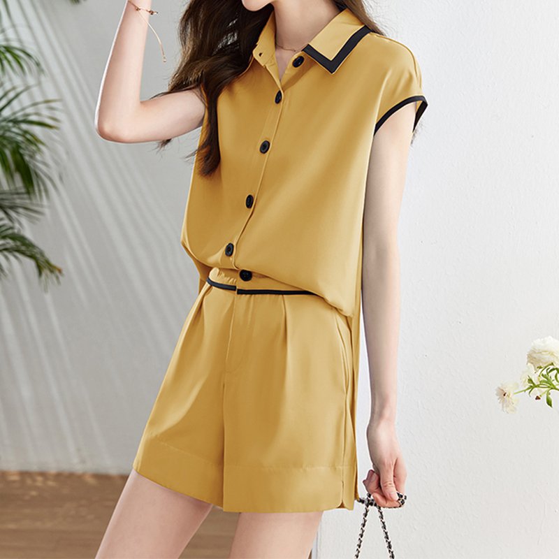 Casual Short Sleeve Shift Suits