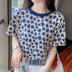 Printed Cotton-Blend Casual Shirts & Tops
