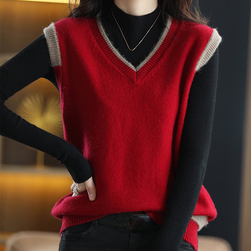 Shift Knitted Sleeveless Casual Vests