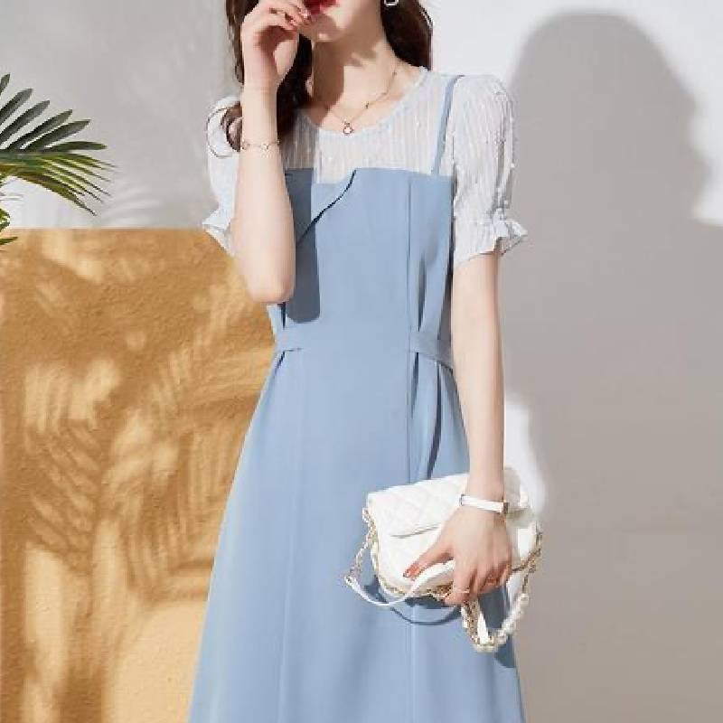 Sweet A-Line Short Sleeve Dresses