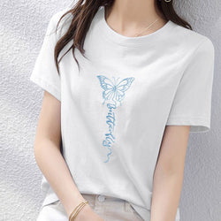 Animal Cotton Embroidered Short Sleeve Shirts & Tops