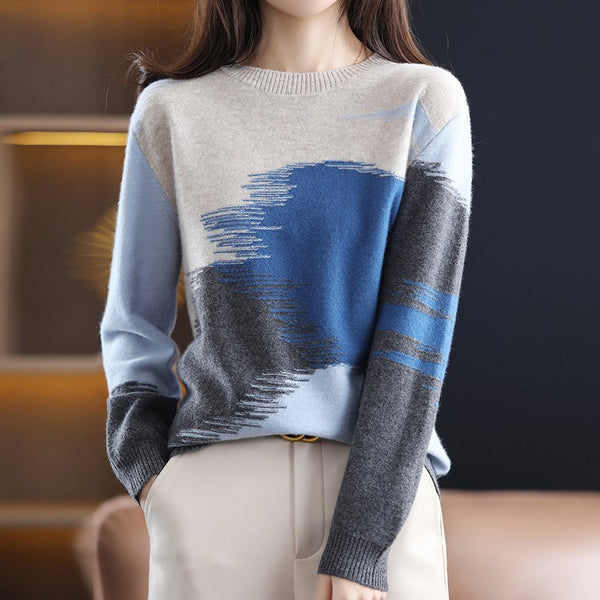 Knitted Shift Long Sleeve Sweater