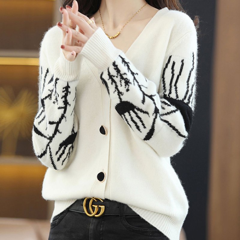 Plant Casual Shift Knitted Sweater